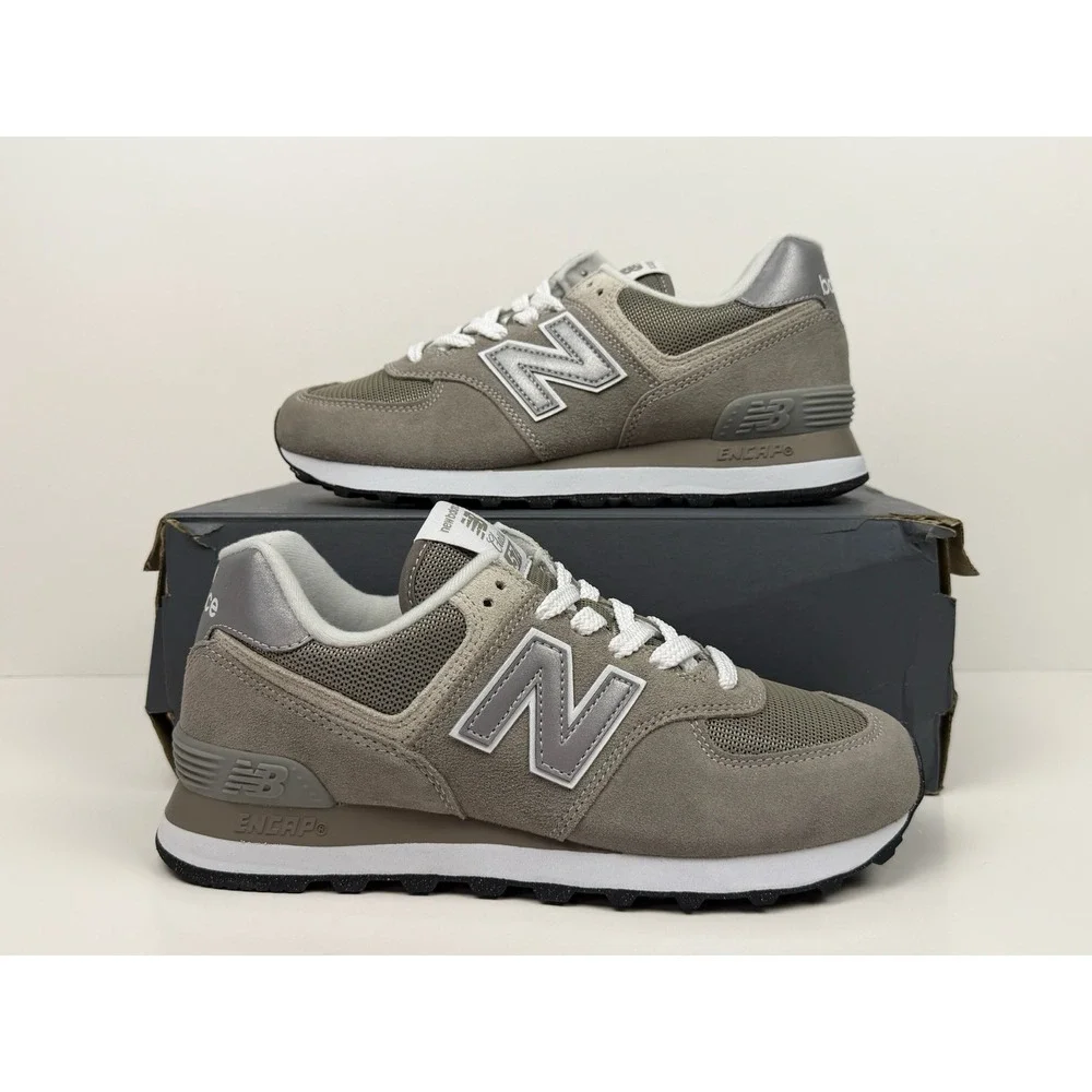 New Balance 574 Core Classic Sneakers Women's Size 5.5 Grey/White WL574EVG